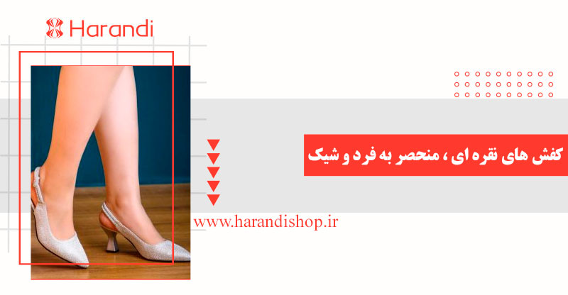 کفش زنانه نقره ای